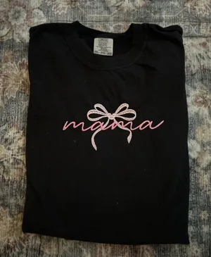 Comfort Colors Mama Tee Embroidered  thumbnail 1