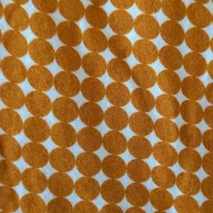 WARY Mustard yellow abstract print sleeveless viscose dress SZ L #2569 thumbnail 7
