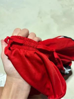 Nike Women’s Red Running Shorts with White Trim medium thumbnail 7