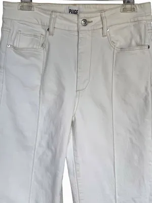 Paige Sasha Wide-Leg Jeans in Toasted Ecru Sz 29 thumbnail 4