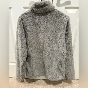 Grey Patagonia Fuzzy Zip Up Los Gatos Quarter Zip Size L thumbnail 4