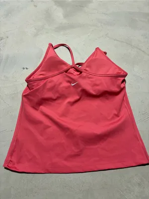 Nike Coral Pink Athletic Tank built in bra padding medium thumbnail 3