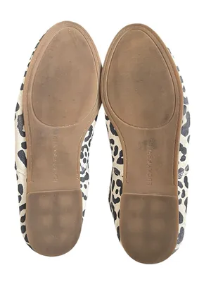 Lucky Brand Cloeey Leopard Print Suede Scalloped Loafer Shoes Women’s Size 8 thumbnail 7