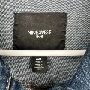 Nine West Jeans Size XXL Missy Lightweight Blue Jean‎ Denim Jacket Button Front thumbnail 3