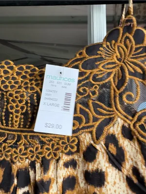 Maurices Leopard Print Lace-Trim Cami in Brown and Black thumbnail 2