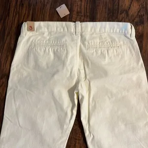 NWT Hollister Off White Beige Betty Cotton Lowrise Pants Size 3 thumbnail 7