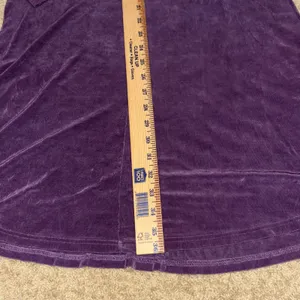 Flax ribbed Purple midi Dress, Long Sleeve, Relaxed Fit, Casual Everyday, Size M thumbnail 6