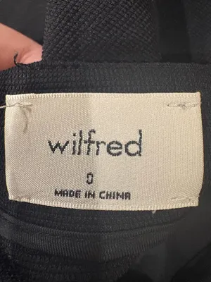 Aritzia Wilfred Black Écoulement jumpsuit cropped black sz 0 thumbnail 6