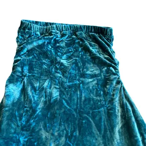 Silence + Noise Luna Velvet Midi Dress High Slit Strapless Flowy Size XS NWT thumbnail 12