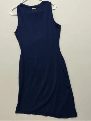 Michael Kors Navy Sleeveless Sheath Dress thumbnail 8