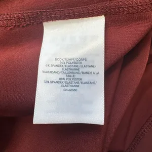 Lands End Everyday Active Pants L Rust Pull On Stretch Pockets Athleisure thumbnail 11