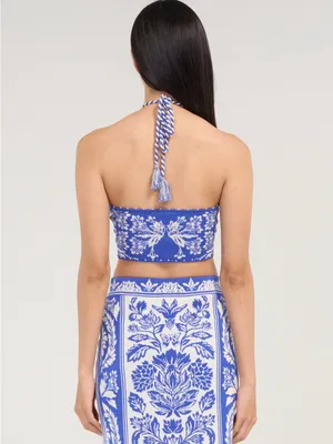 Farm Rio 🌸 DELICATE TAPESTRY KNIT TOP thumbnail 3