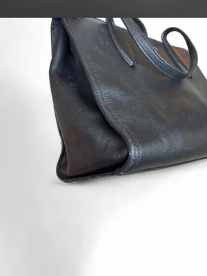 Kate Spade Rowe Medium Top Zip Satchel in Pebble Leather Black thumbnail 9