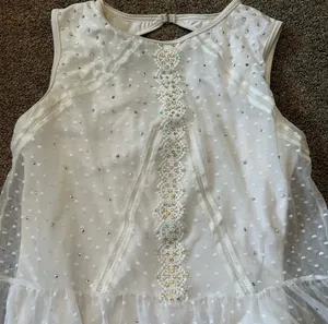 White Lyrical Dance Costume Size L thumbnail 2