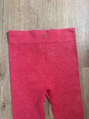 Fabletics Red Ribbed Matching Yoga Set thumbnail 11