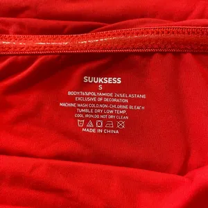 Suuksess Red Strapless Tube Top Size S Stretch Y2K Going Out Basic thumbnail 4
