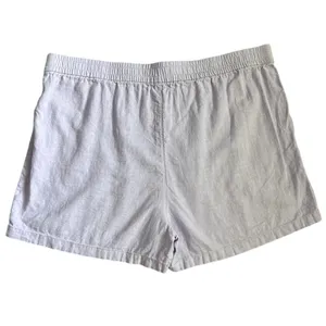 J. Crew Linen Blend Drawstring Shorts in Lavender Pockets Size Large‎ thumbnail 6
