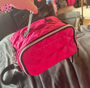 STEVE MADDEN Pink Quilted Crossbody Lunch Bag thumbnail 1