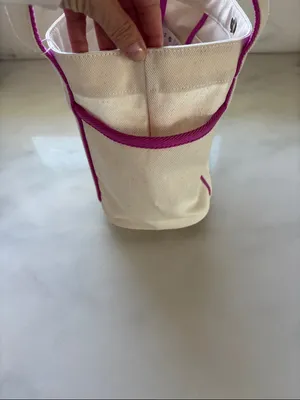 lululemon athletica Cream Tote with Pink Trim thumbnail 5