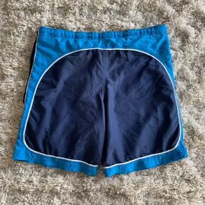 Nike Y2K Vintage Style Navy Blue Swim Shorts Swim Trunks w/ Elastic Drawstring Waist thumbnail 5