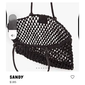 Clare V Black Sandy Tote Bag Cotton Rope Macrame Leather Handles NWT thumbnail 13