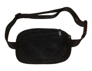 Black Glitter Fanny Pack NEW NWT thumbnail 1