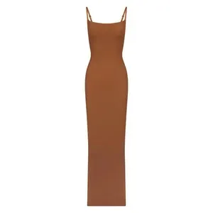 SKIMS Fits Everybody Long Slip Dress - Bronze, Size Large, $78 thumbnail 4