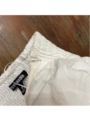 NWOT Steve Madden White Lace Halter Mini Dress Cotton Tiered Small Read thumbnail 7