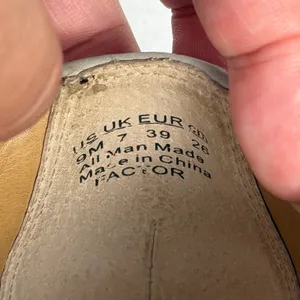 Franco‎ Sarto Factor Loafers Womens 9M Laser Cut Perforated Slip On Gray Taupe thumbnail 8