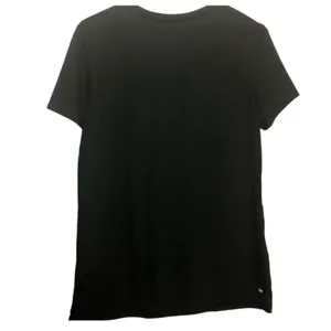 Danskin Now Women’s Short Sleeve Black Graphic V-neck Athletic Workout Tee Sz L thumbnail 8