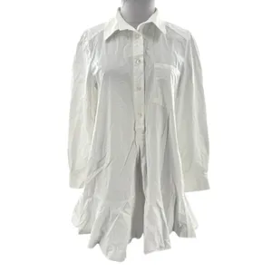 Tuckernuck White Cotton Poplin Callahan Shirt Dress‎ Sz S thumbnail 4