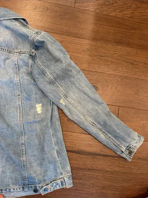 Gap 1969 Light Wash Distressed Denim Jacket Size Small - C65-002 thumbnail 9