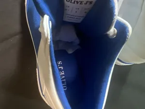 Olive J's Blue and White Canvas High Top Sneakers sizes 5-7-5 thumbnail 6