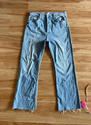 Awesome Mother Denim The Tripper Ankle Fray Jeans in Island Time - Sz 32 thumbnail 1