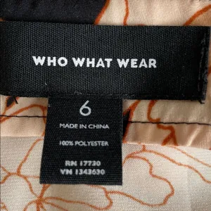 Who What Wear A-Line Skirt - Black and Pink Floral thumbnail 6