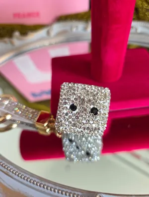 Bling Dice Keychain Bagcharm Silver thumbnail 9