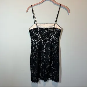 Lulu's‎ Black Floral Lace Mini Dress Keep It Social XS thumbnail 6