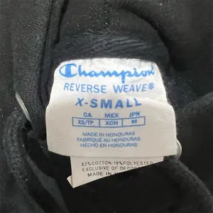 Champion Girls' Full Zip Hoodie Black XS Long Sleeve Casual thumbnail 6