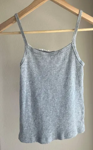 Brandy Melville Grey Lace Tank thumbnail 5