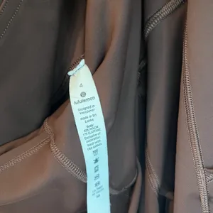 Lululemon Fast and Free High-Rise Tight 28" Non-Reflective Suede Brown Leggings thumbnail 8