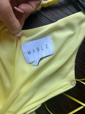 boutique yellow dress thumbnail 3