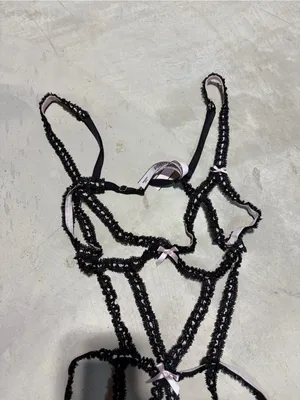 Victoria’s Secret dream angels ribbon slot strappy teddy Lingerie Pink large thumbnail 2