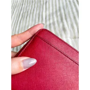 Kate Spade Cameron Large Zip Around Wallet Rosso Red Colorblock Accordion thumbnail 6