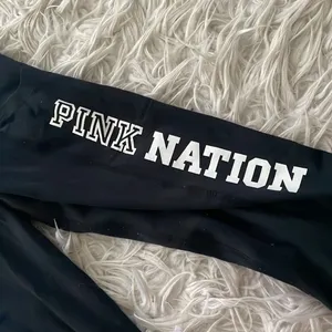 VS Pink Black Yoga Pants thumbnail 4
