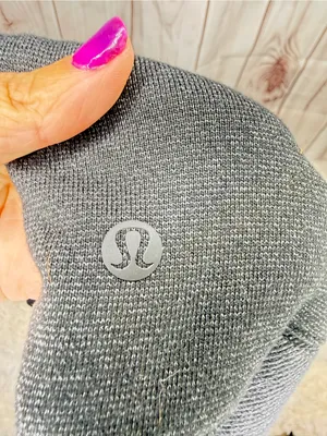 Lululemon Loungeful Cropped Hoodie *Spark Black / Black thumbnail 7