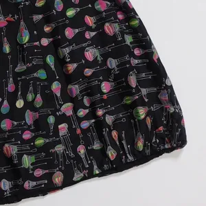 Anthropologie ANNA SUI Montgolfier Silk Skirt Hot Air Balloon Print Size 6 thumbnail 9