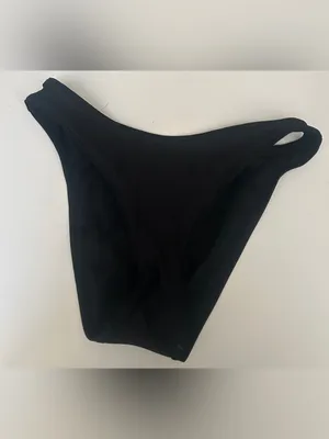 Women's Shade & Shore High Leg Cheeky Bikini Bottom Black Size S NWT thumbnail 4