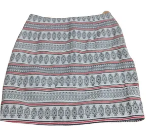 Altar'd State Womens Skirt Size Small Black Red Cream Tribal Knit‎ Lining thumbnail 1