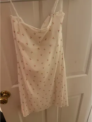 Cherry Mini Dress White Size M thumbnail 2