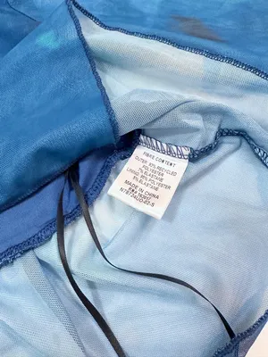 NWT Princess Polly Too Short Sheer Long Sleeve Top - Blue Tie Dye - 4 thumbnail 8